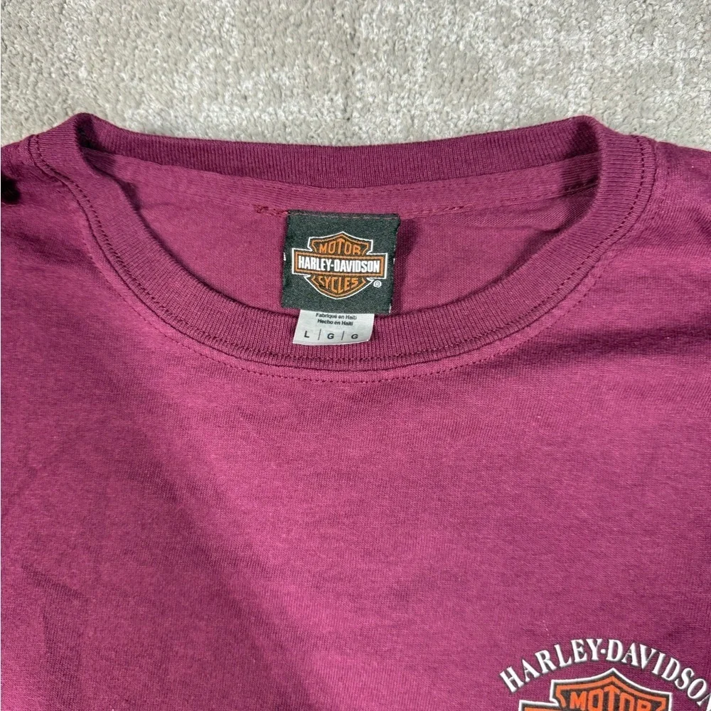 Harley Davidson Pensacola Florida Bike On The Beach Graphic T-Shirt Size Large